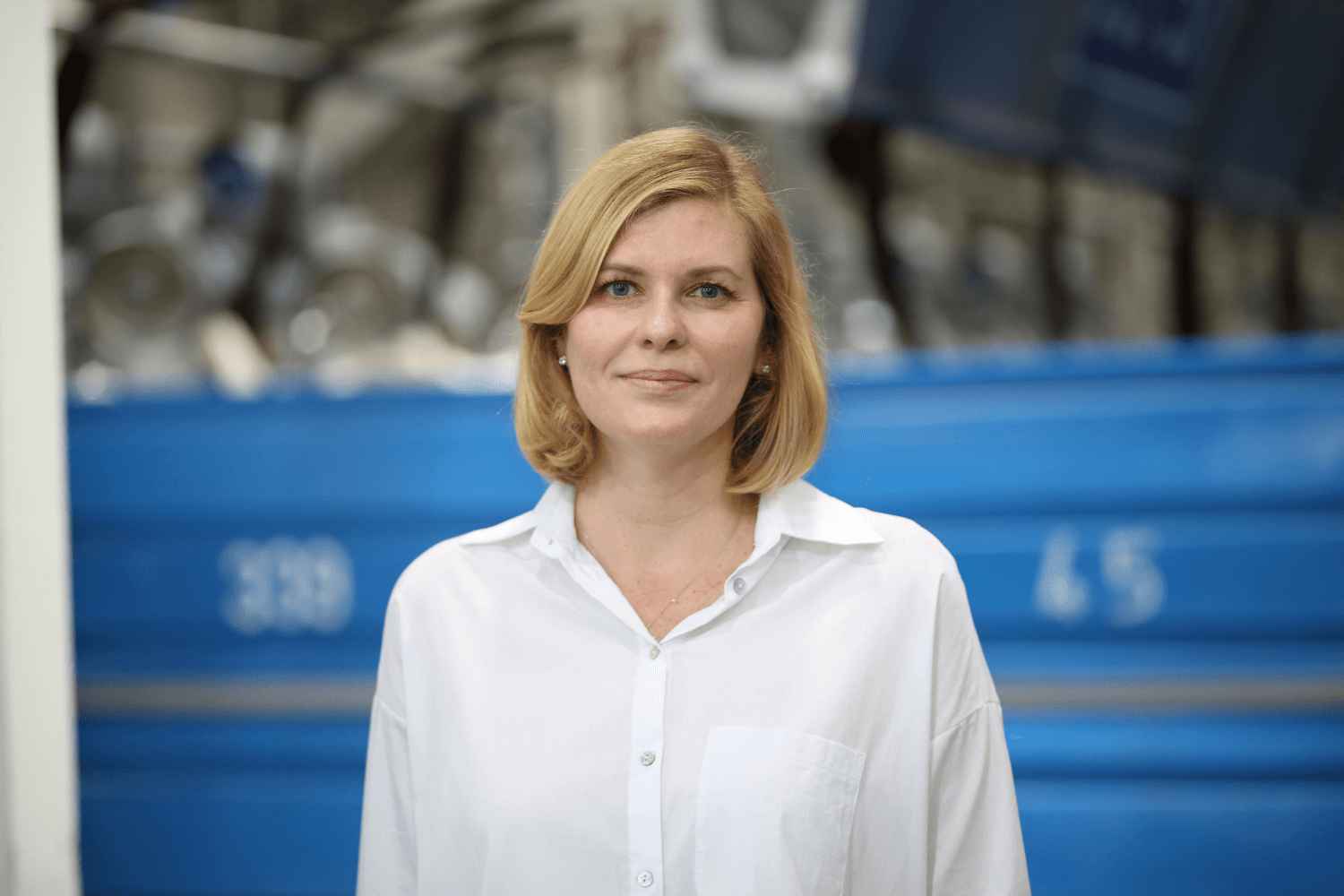 Maria Frohmader, Gildan’s Vice-President of Textiles and Garment Dyeing in Honduras.