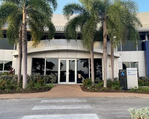 Facade of the Gildan Barbados regional office.