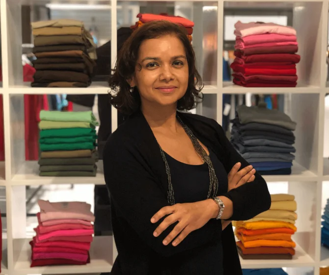 Fulvia Stevens, Gildan’s Director of Customer Service in Barbados.