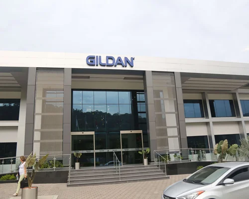 Facade of Gildan's Rio Nance regional office in Honduras.