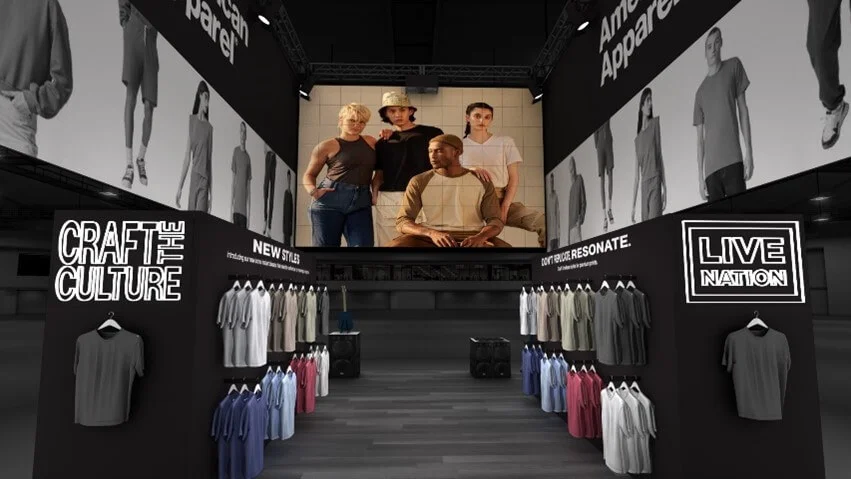 American Apparel Tradebooth featuring Live Nation and Craft the Culture Campaign